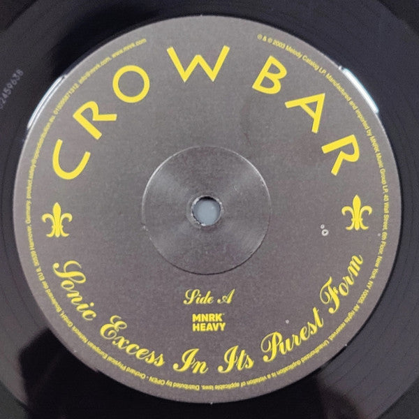 Crowbar (2) : Sonic Excess In Its Purest Form (2xLP, Album, Ltd, RE)
