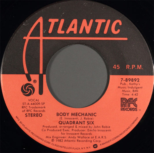 Quadrant Six : Body Mechanic (7")