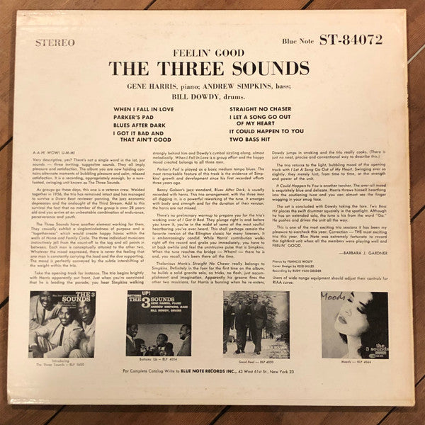 The 3 Sounds* : Feelin' Good (LP, Album)
