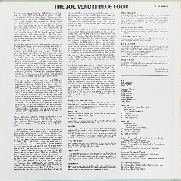The Joe Venuti Blue Four* : The Joe Venuti Blue Four (LP, Album)