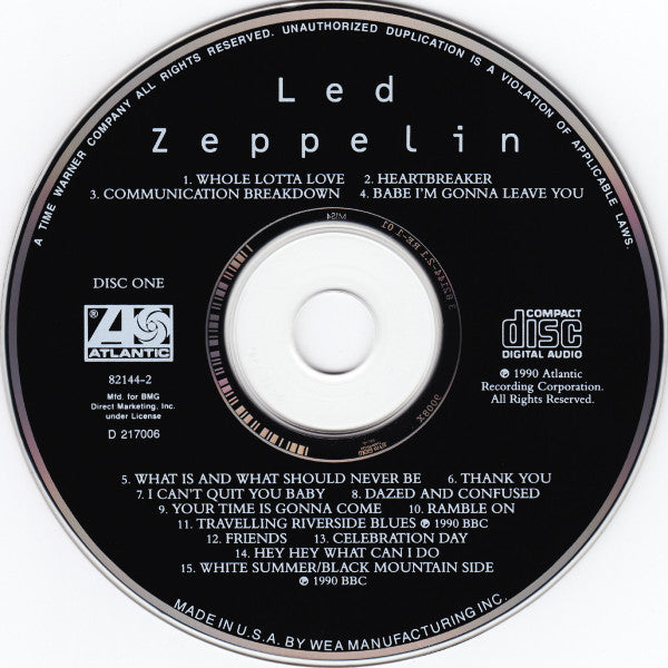 Led Zeppelin : Led Zeppelin (4xCD, RM + Box, Comp, Club)