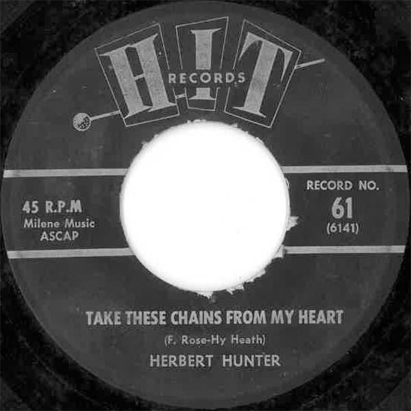 Connie And Clara / Herbert Hunter : I Will Follow Him / Take These Chains From My Heart (7", Single)