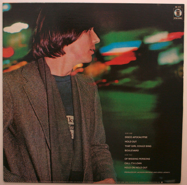 Jackson Browne : Hold Out (LP, Album, SP )