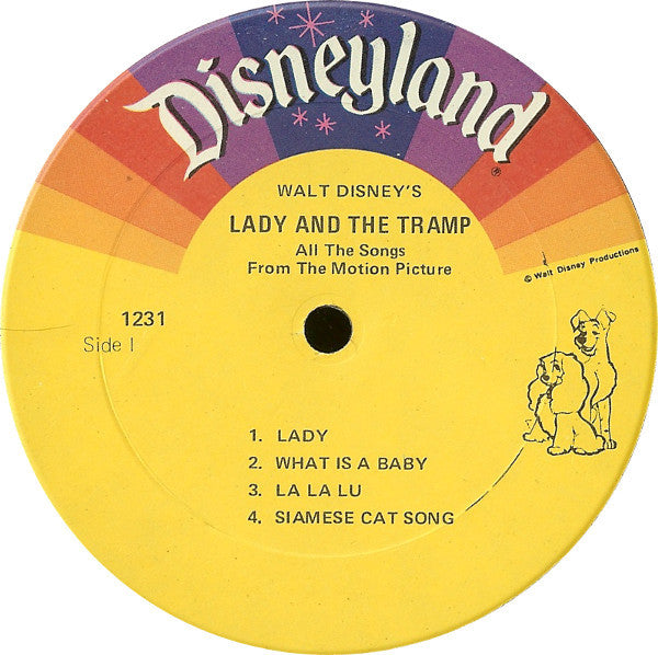 Unknown Artist : Lady And The Tramp (All The Songs From The Film) (LP, Album, RE)