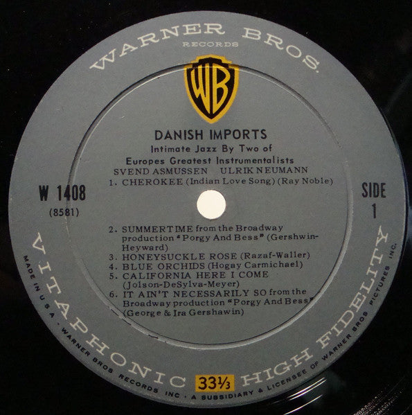 Svend Asmussen & Ulrik Neumann : Danish Imports (LP, Album, Mono)