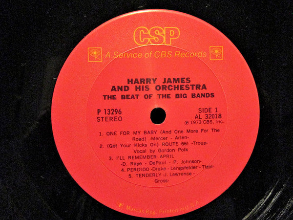 Harry James And His Orchestra : The Beat Of The Big Bands: Harry James And His Orchestra (LP, Comp, RE)