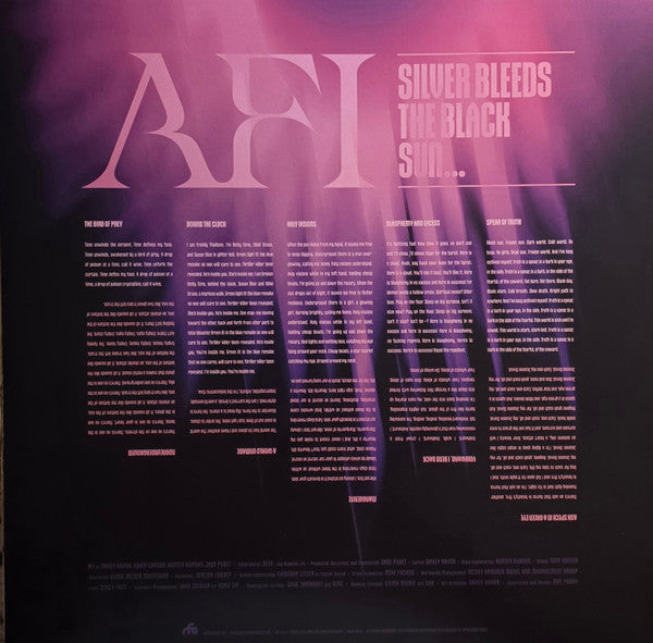 AFI : SILVER BLEEDS THE BLACK SUN... (LP, Album, Gat)