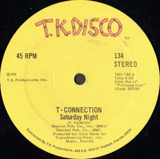 T-Connection : Saturday Night (12")