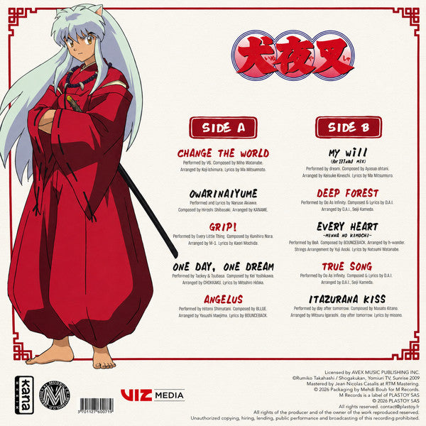 Various : Inuyasha Original Soundtrack Best Selection (LP, Comp, Whi)