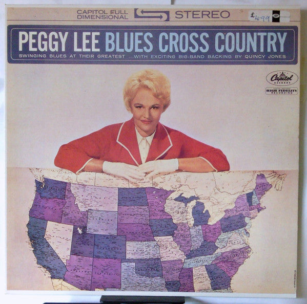 Peggy Lee : Blues Cross Country (LP, Album, RE)