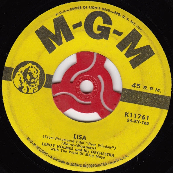Leroy Holmes And His Orchestra* : The High And The Mighty / Lisa (7")