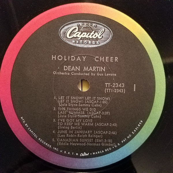 Dean Martin : Holiday Cheer (LP, Album, Mono, RE, Scr)