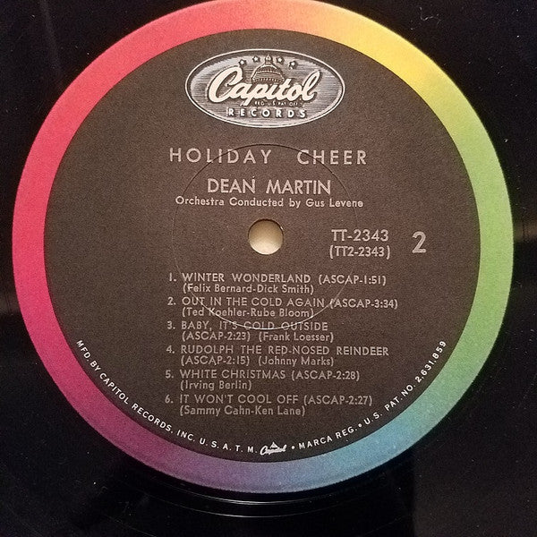 Dean Martin : Holiday Cheer (LP, Album, Mono, RE, Scr)