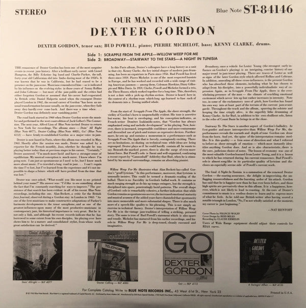 Dexter Gordon : Our Man In Paris (2xLP, Album, Ltd, RE, RM)