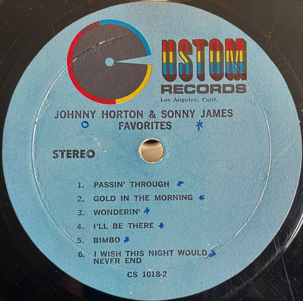 Johnny Horton & Sonny James : Favorites (LP, Album)