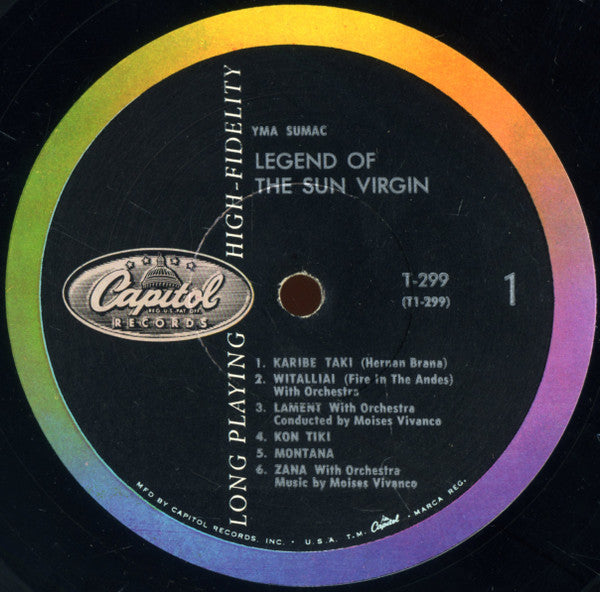 Yma Sumac : Legend Of The Sun Virgin (LP, Album, Mono, RE)