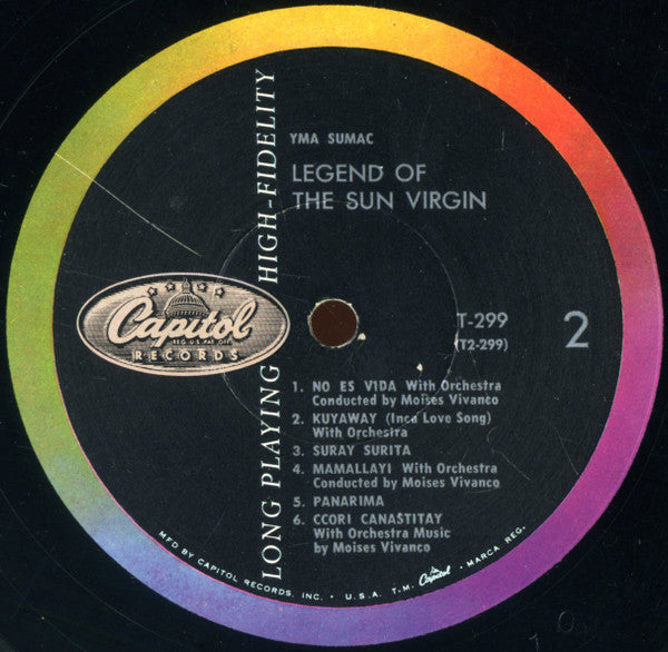 Yma Sumac : Legend Of The Sun Virgin (LP, Album, Mono, RE)