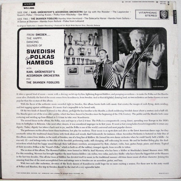 Karl Gröenstedt's Accordian Orchestra* And The Skansen Fiddlers* : Swedish Polkas And Hambos (LP)