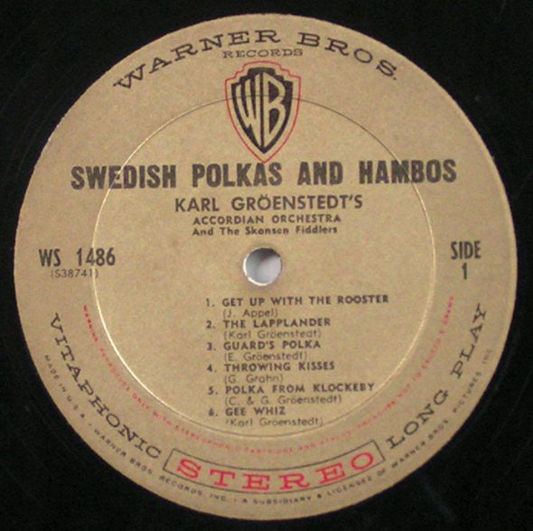 Karl Gröenstedt's Accordian Orchestra* And The Skansen Fiddlers* : Swedish Polkas And Hambos (LP)