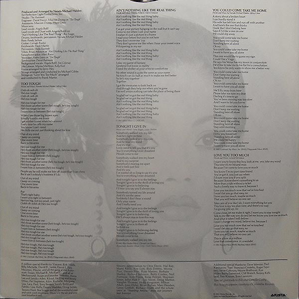 Angela Bofill : Too Tough (LP, Album, Club)