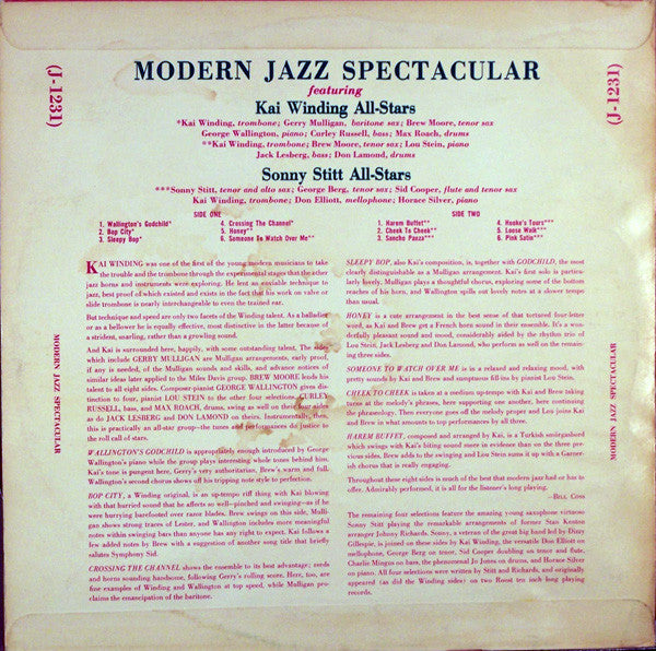 Kai Winding All-Stars*, Sonny Stitt All-Stars* : Modern Jazz Spectacular (LP, Comp)