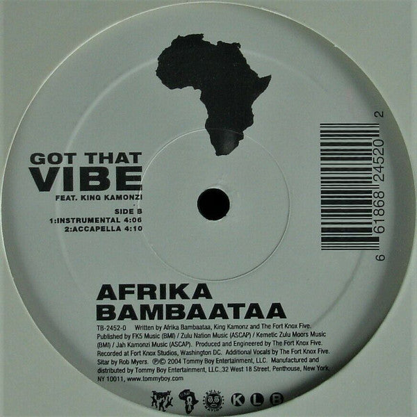 Afrika Bambaataa : Got That Vibe (12")