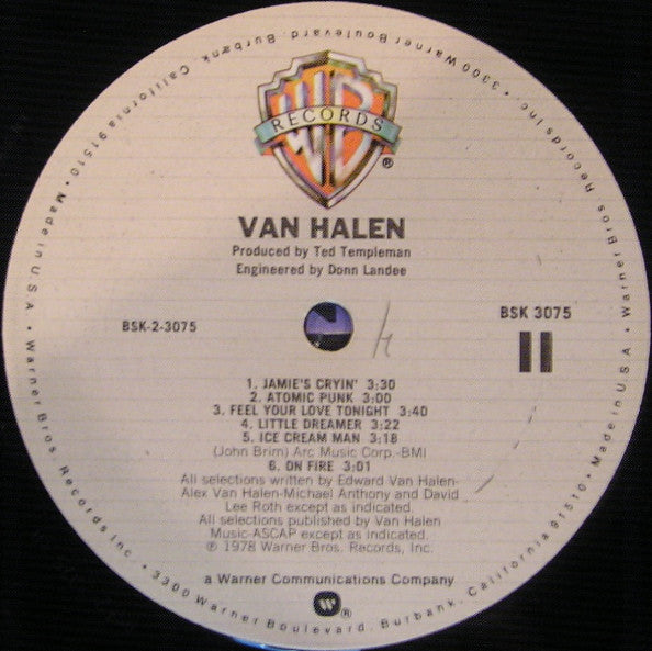 Van Halen : Van Halen (LP, Album, Club, RP)