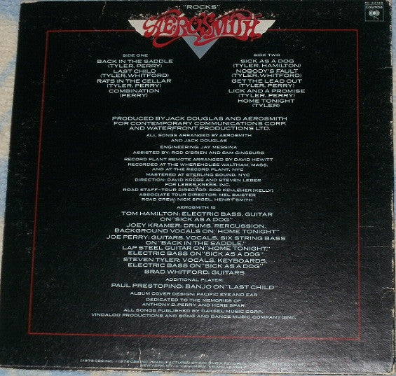 Aerosmith : "Rocks" (LP, Album, Pit)