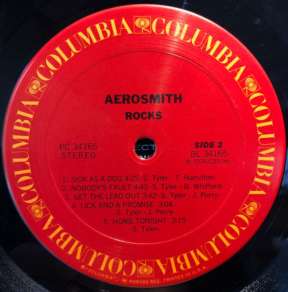 Aerosmith : "Rocks" (LP, Album, Pit)