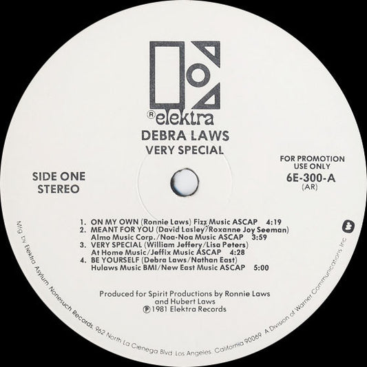 Debra Laws : Very Special (LP, Album, Promo)