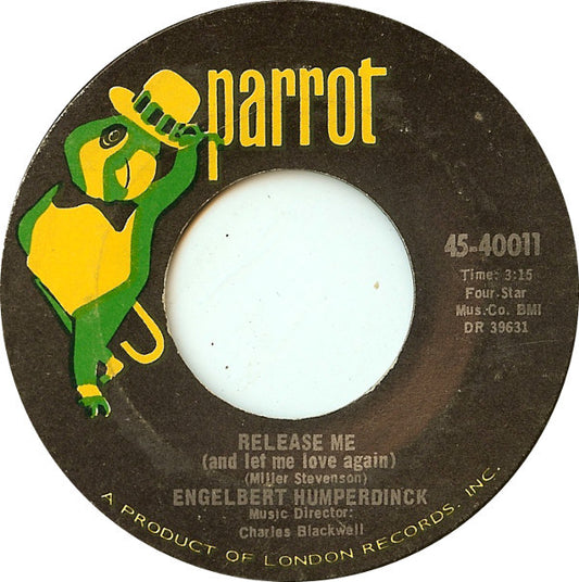 Engelbert Humperdinck : Release Me (And Let Me Love Again) / Ten Guitars (7", Styrene, She)