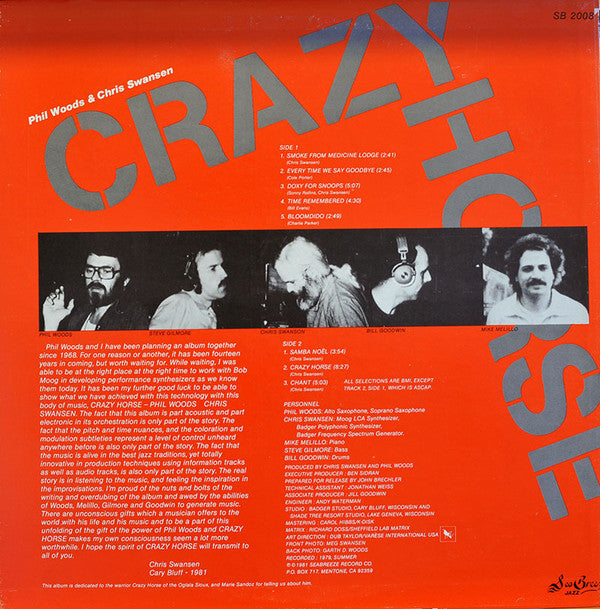 Phil Woods / Chris Swansen : Crazy Horse (LP, Album)