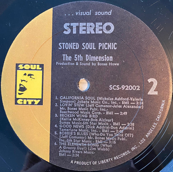 The 5th Dimension* : Stoned Soul Picnic (LP, Album, All)