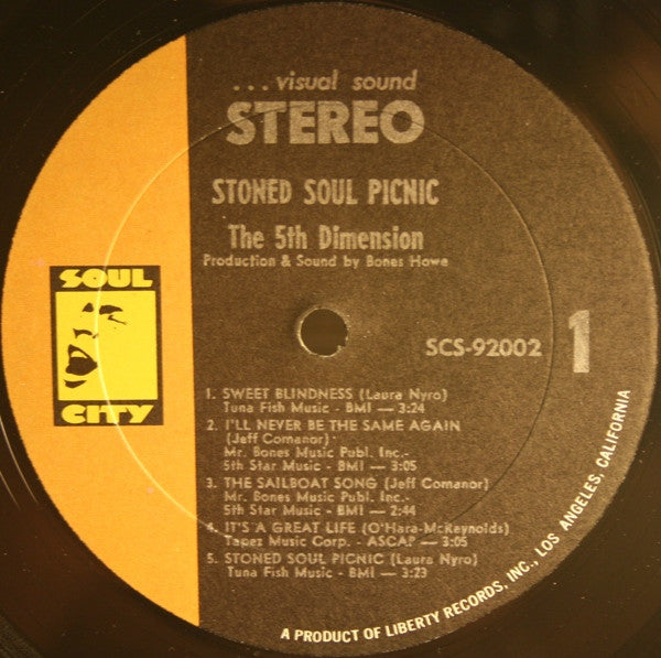 The 5th Dimension* : Stoned Soul Picnic (LP, Album, All)