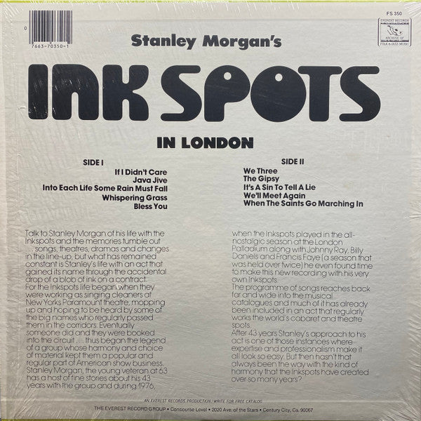 Stanley Morgan's Ink Spots : Stanley Morgan's Ink Spots In London (LP, Album)