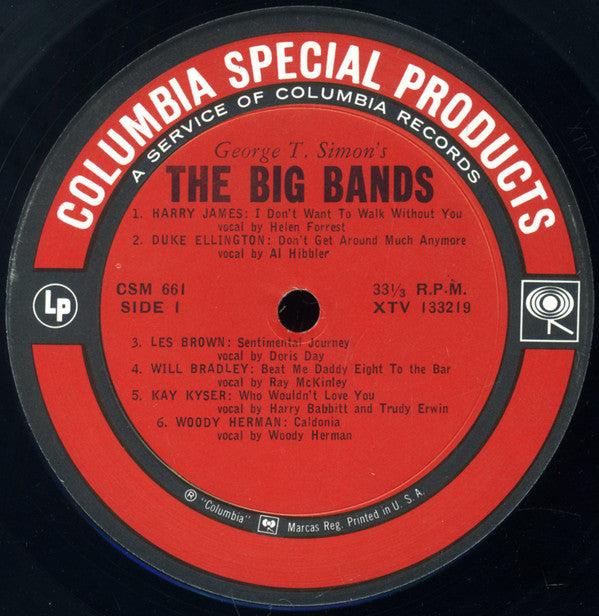 Various : The Big Bands (3xLP, Comp, Mono, Pit + Box, Comp)