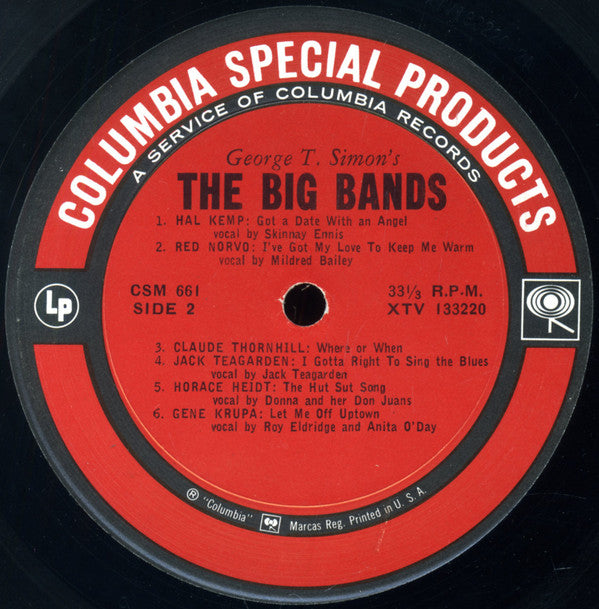 Various : The Big Bands (3xLP, Comp, Mono, Pit + Box, Comp)