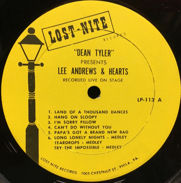 Lee Andrews And The Hearts* : Dean Tyler Presents Lee Andrews And The Hearts - Live On Stage (LP, Album, Mono, Aud)
