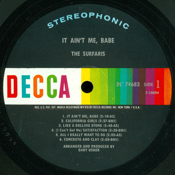 The Surfaris : It Ain't Me, Babe (LP, Album)