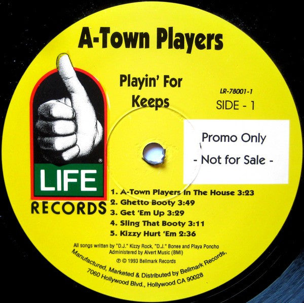 A-Town Players : Playin' For Keeps (LP, Album, Promo)