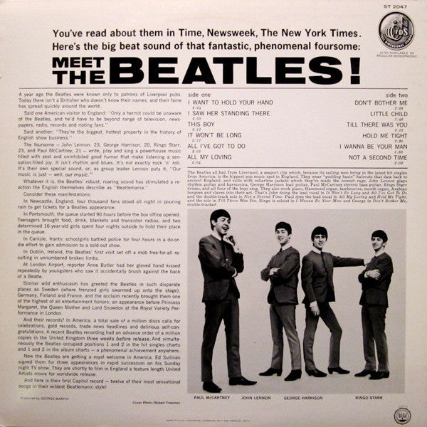 The Beatles : Meet The Beatles! (LP, Album, RE)