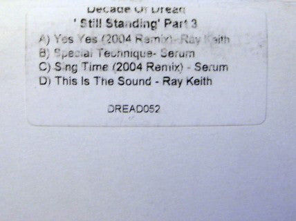 Ray Keith & Serum (2) : Ray Keith Presents Decade Of Dread Volume 3 (2x12", Promo, W/Lbl)
