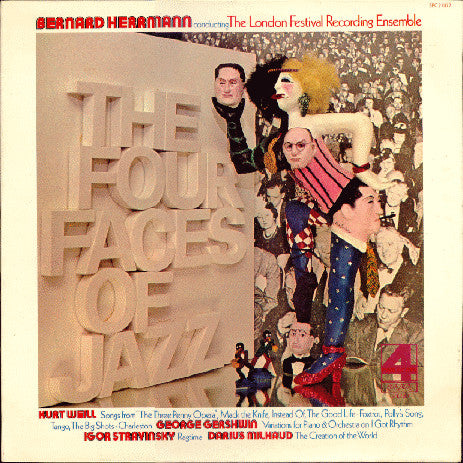 Bernard Herrmann Conducting The London Festival Recording Ensemble : The Four Faces Of Jazz (LP, Album, Promo, Gat)