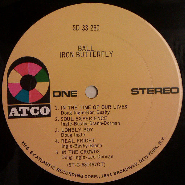 Iron Butterfly : Ball (LP, Album, CT )
