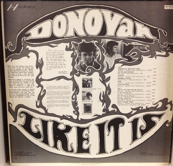 Donovan : Like It Is (Was, And Evermore Shall Be) (LP, Comp, Club)