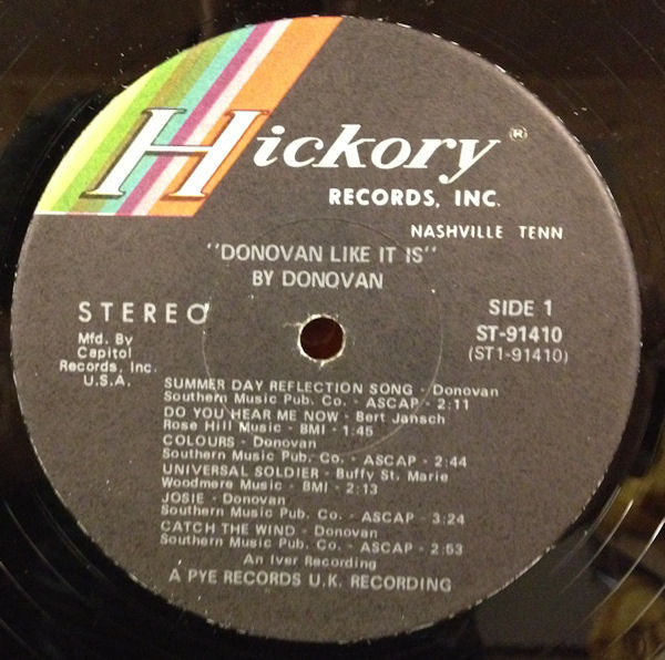 Donovan : Like It Is (Was, And Evermore Shall Be) (LP, Comp, Club)