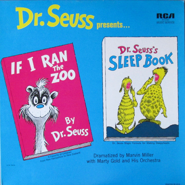 Dr. Seuss : If I Ran The Zoo / Sleep Book (LP, RP)