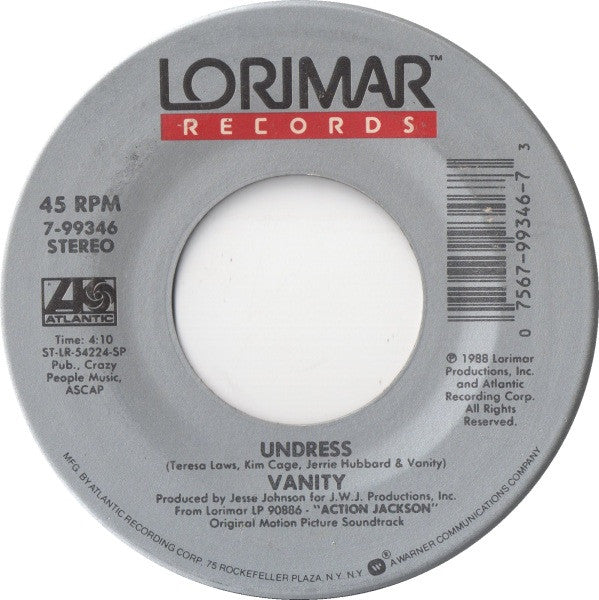 Vanity / M.C. Jam* And Pee Wee Jam : Undress / Protect And Serve (7", Dou)