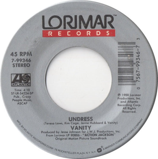 Vanity / M.C. Jam* And Pee Wee Jam : Undress / Protect And Serve (7", Dou)