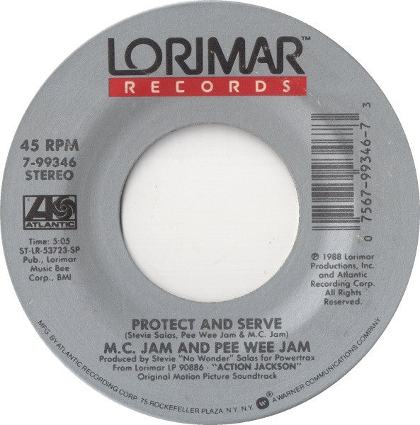 Vanity / M.C. Jam* And Pee Wee Jam : Undress / Protect And Serve (7", Dou)